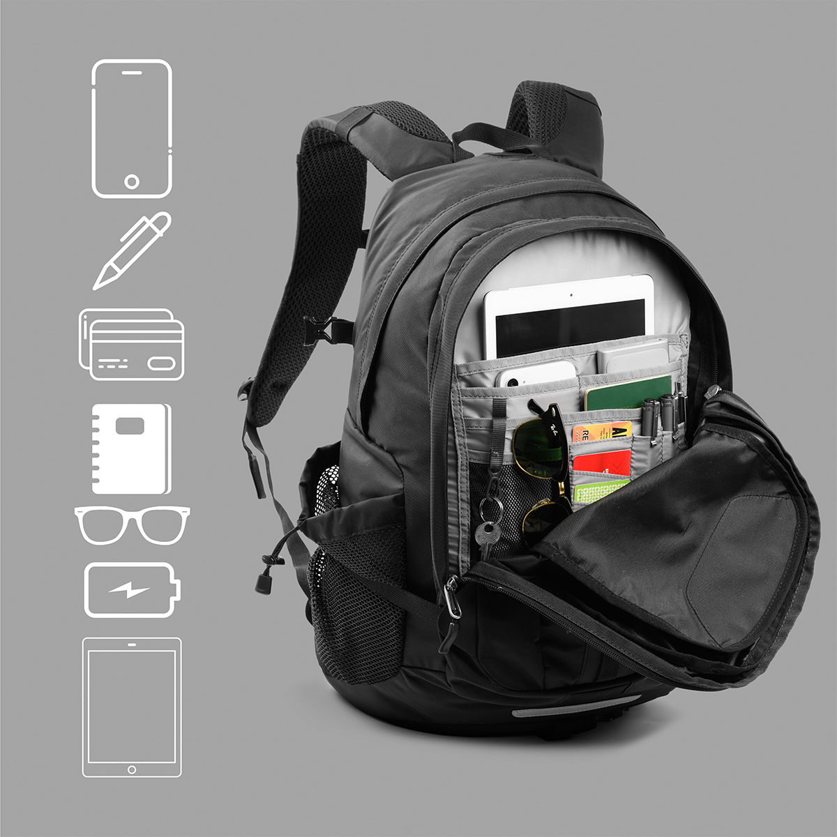 Balo nam ROKIN VELOCITY siêu bền chắc tại BigBag.vn