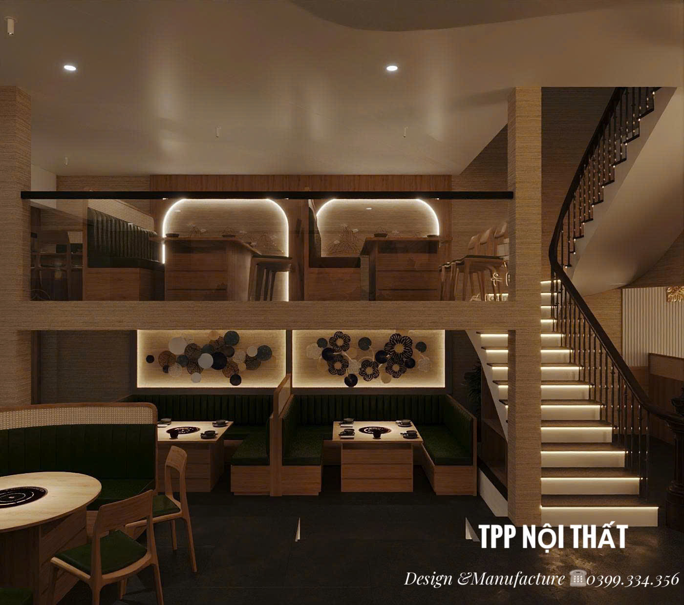 thiet-ke-thi-cong-noi-that-nha-hang-tron-goi-sang-trong-ha-noi 