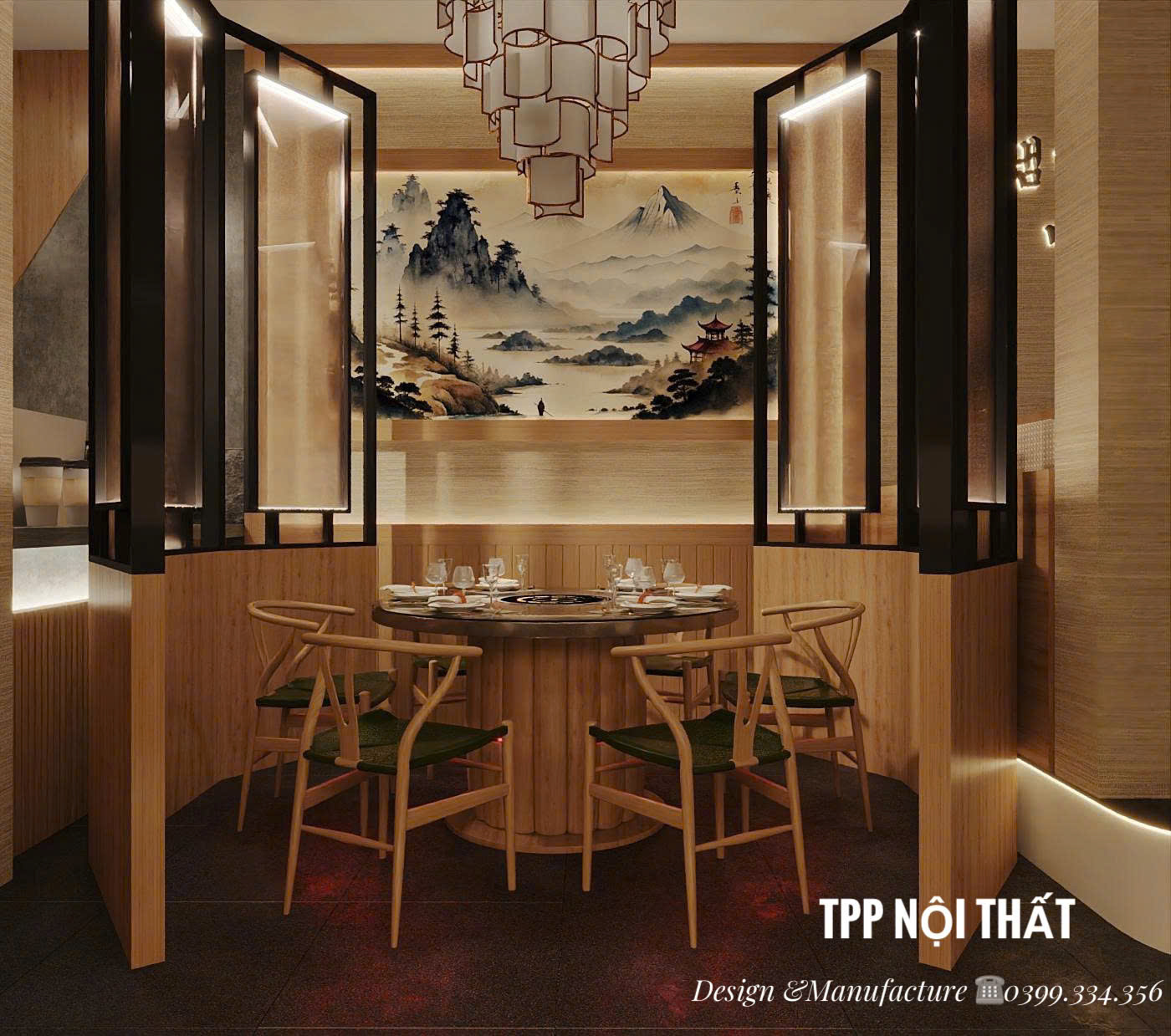 thiet-ke-thi-cong-noi-that-nha-hang-tron-goi-sang-trong-ha-noi 