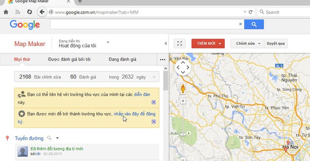 Google đã mở lại Google Map Maker