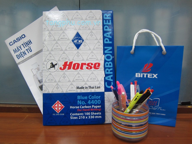 Bitex thông báo thay đổi mẫu bao bì giấy than xanh Horse 4400