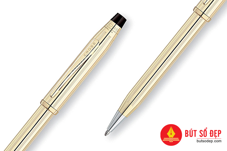 Bút bi xoay Cross Century II 10 Karat Gold Plated màu vàng
