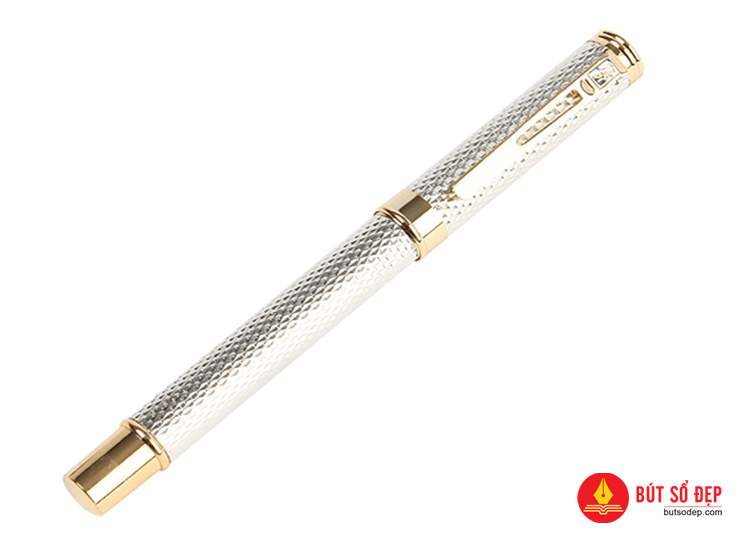 Bút máy cao cấp Crocodile 218FS(G) màu bạc