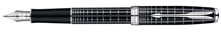 Bút máy Parker Sonnet Grey Black cài trắng