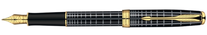 Bút máy Parker Sonnet Grey Black cài vàng