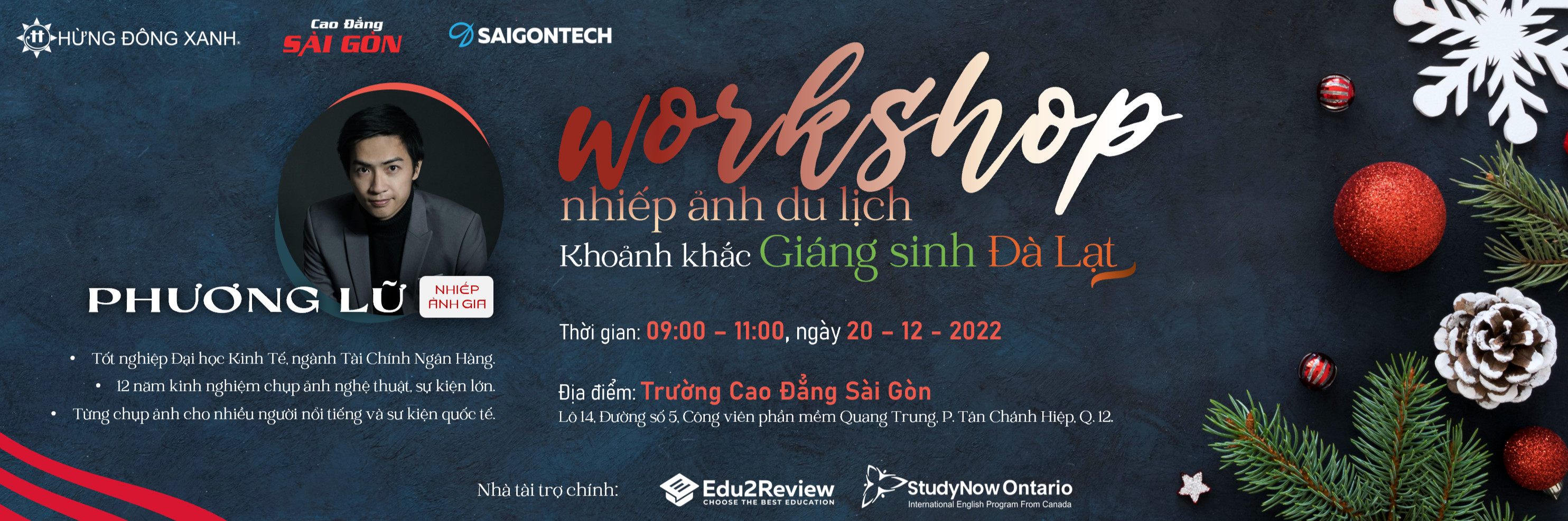 WORKSHOP PHI LỢI NHUẬN: NHIẾP ẢNH DU LỊCH