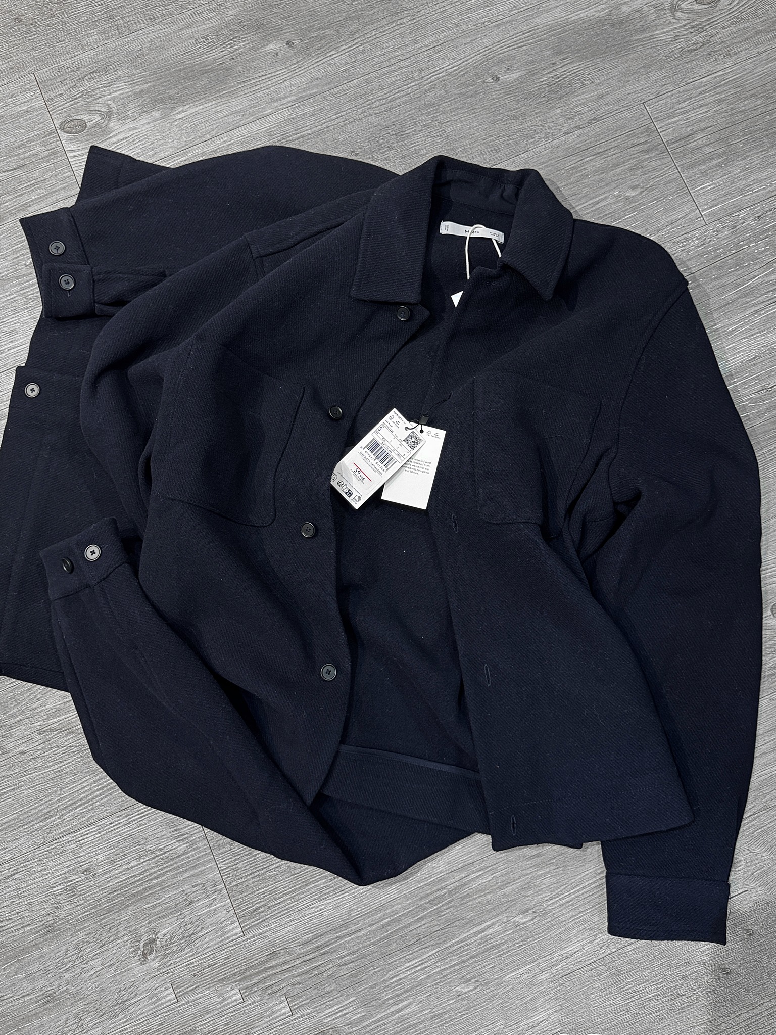 MNG - Áo Khoác Dạ Dáng Overshirt - 2026AK20