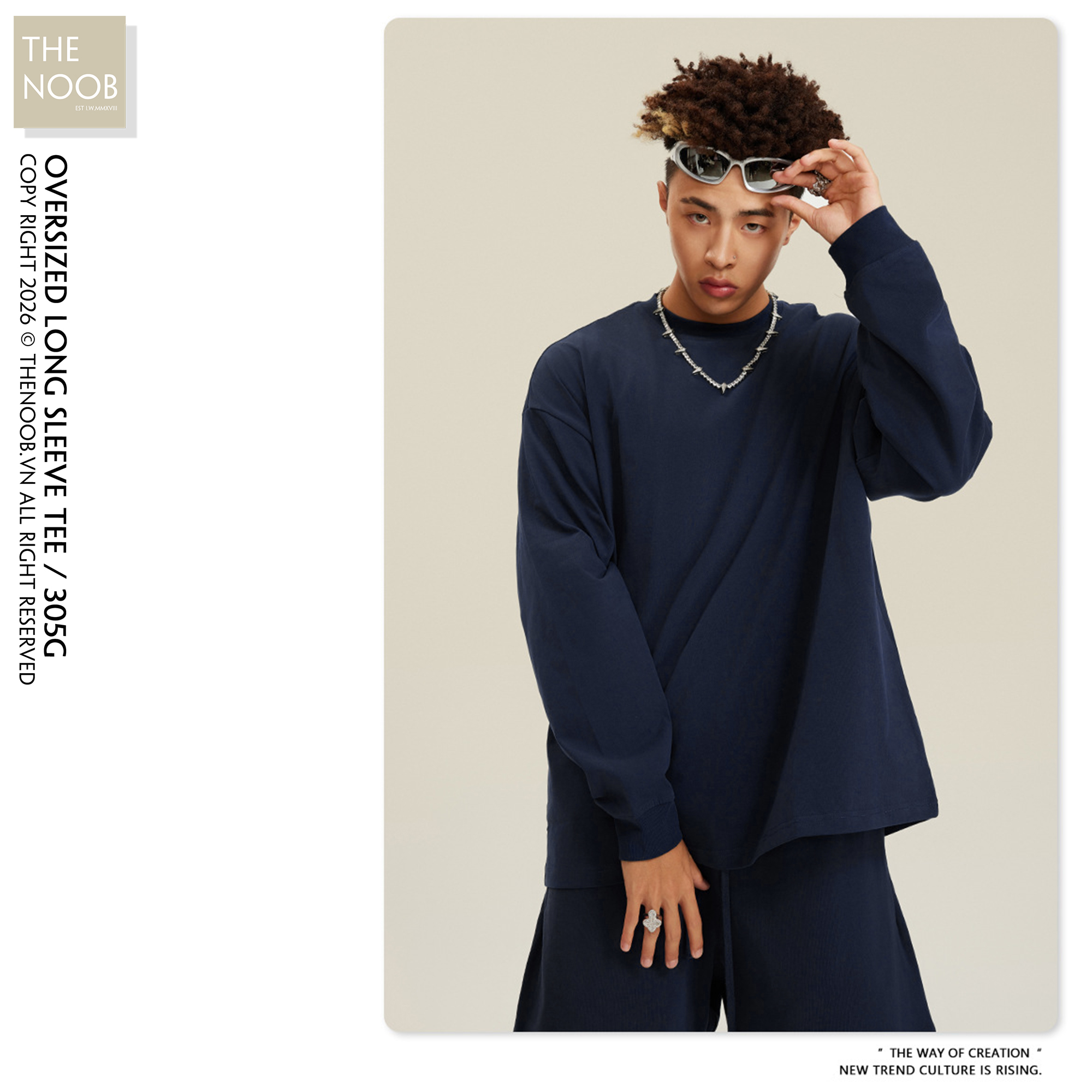 Be Thrived - Áo Phông Dáng Rộng Dài Tay Định Lượng 305G - 2026AP65