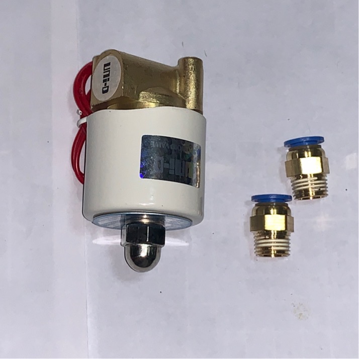 Van điện ren 13mm 220V có giắc nối ống 8 dùng cho đầu phun sương