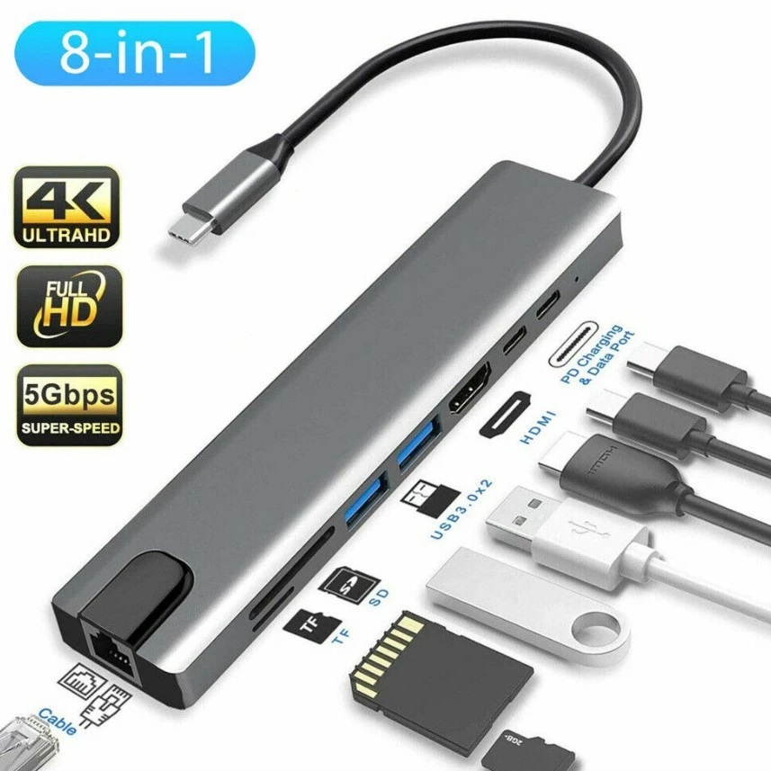 Hub Type C - 8 in 1