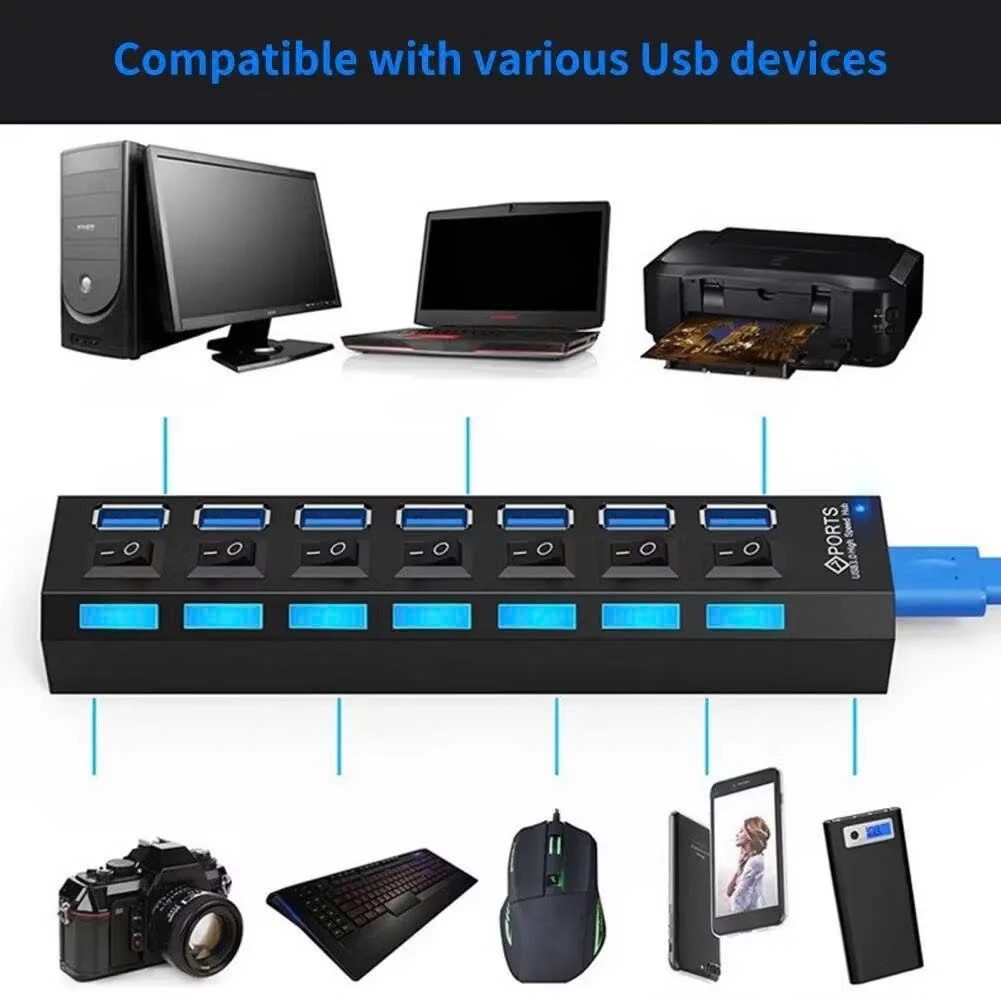 Cổng chia  HUB 7 Cổng USB 3.0 H43 H73