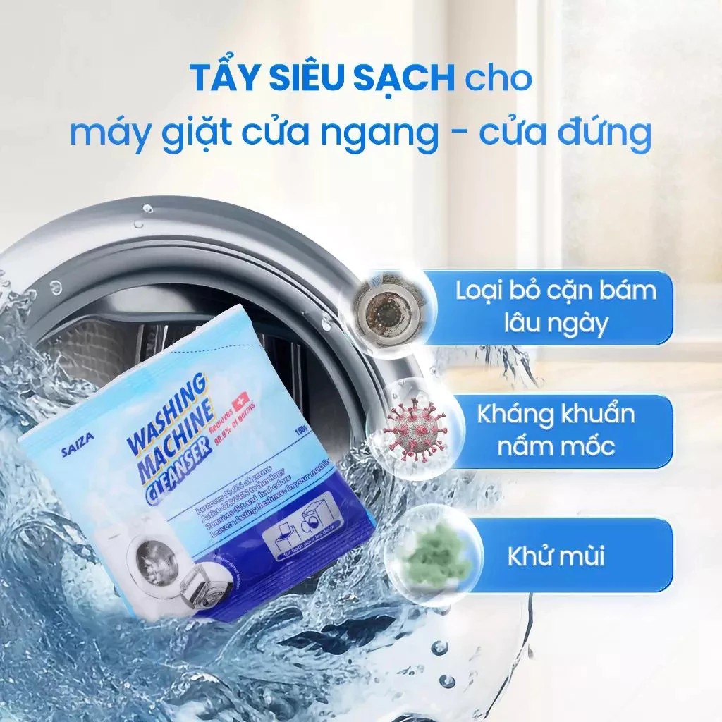 Bột vệ sinh lồng giặt Saiza