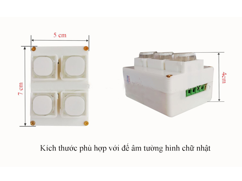 Công tắc điều khiển từ xa bằng sóng radio RC4S