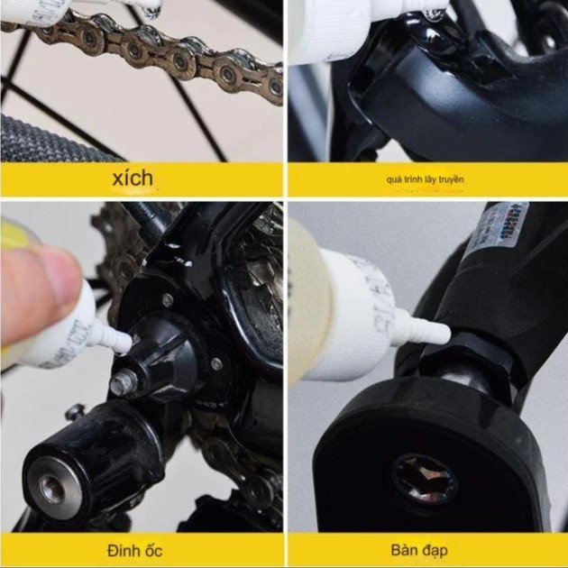 Dầu tra xích xe đạp