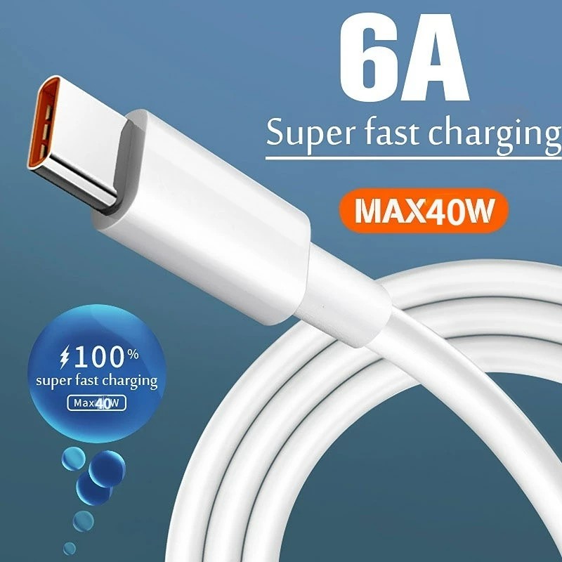 Dây Cáp Sạc điện thoại USB Loại Type C 6A 40W