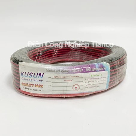 Dây điện đôi 0.75mmx2 đỏ đen 100M