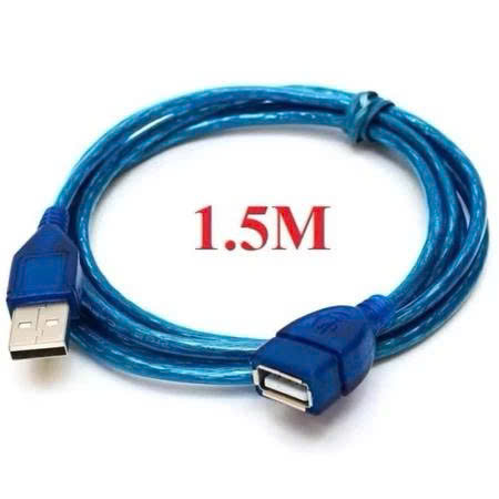 Dây nối dài usb dài 1.5 mét xanh lá cáp nối dài chống nhiễu 2 đầu