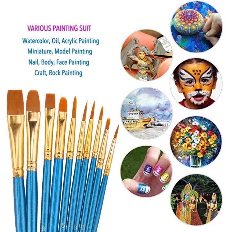 Bút lông Cọ trắng vẽ mặt toàn thân