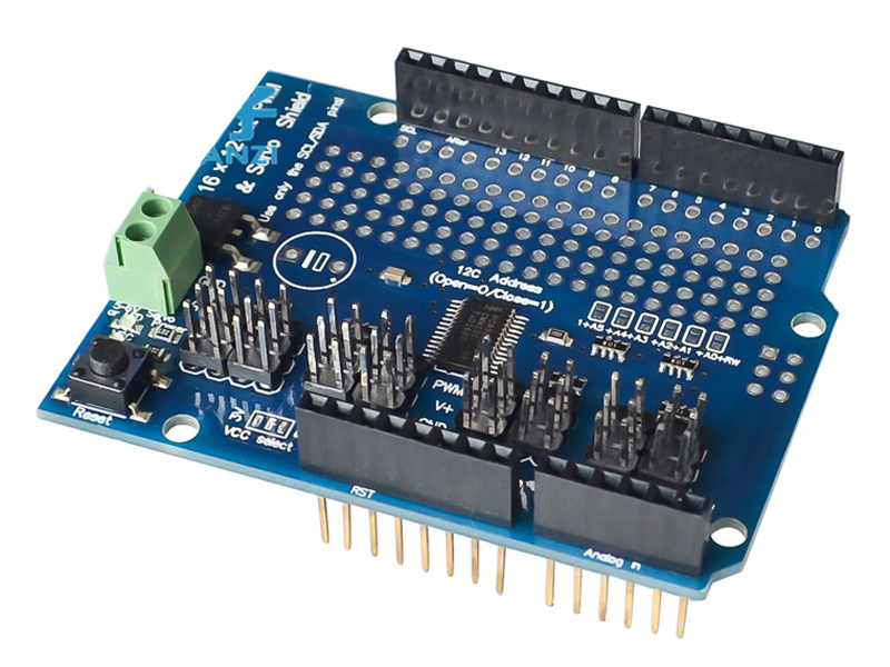 Đế mở rộng điều khiển 16 servo cho arduino Uno loại 3