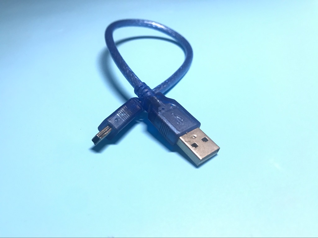 Cáp USB chuyển cáp mini USB xanh