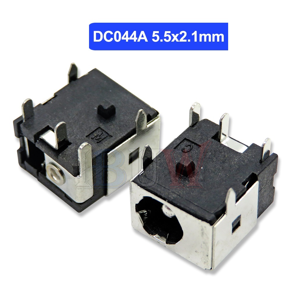 Giắc cái DC 5.5mm x 2.1mm hàn  trên bo mạch