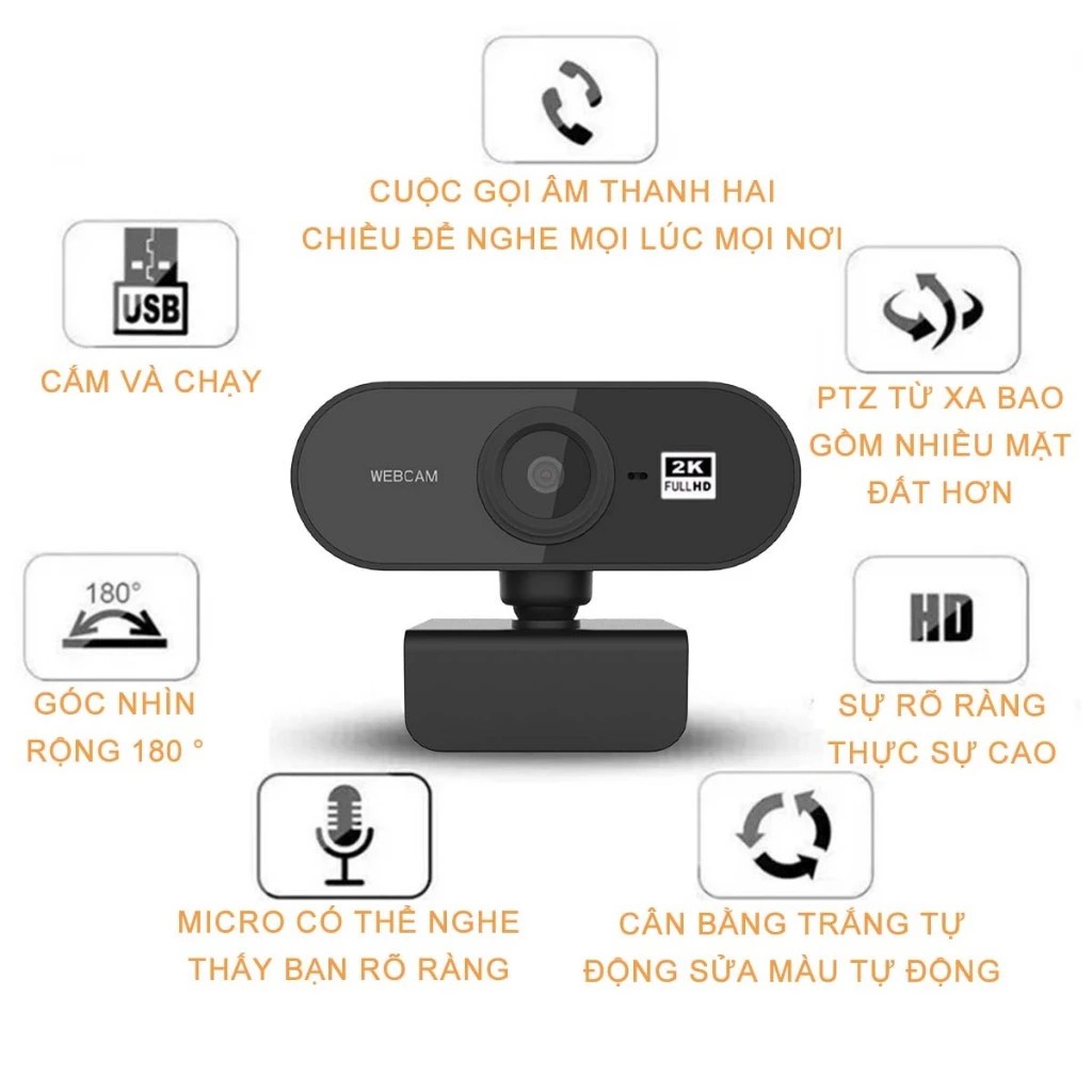 Webcam JBLue 2K 1080P
