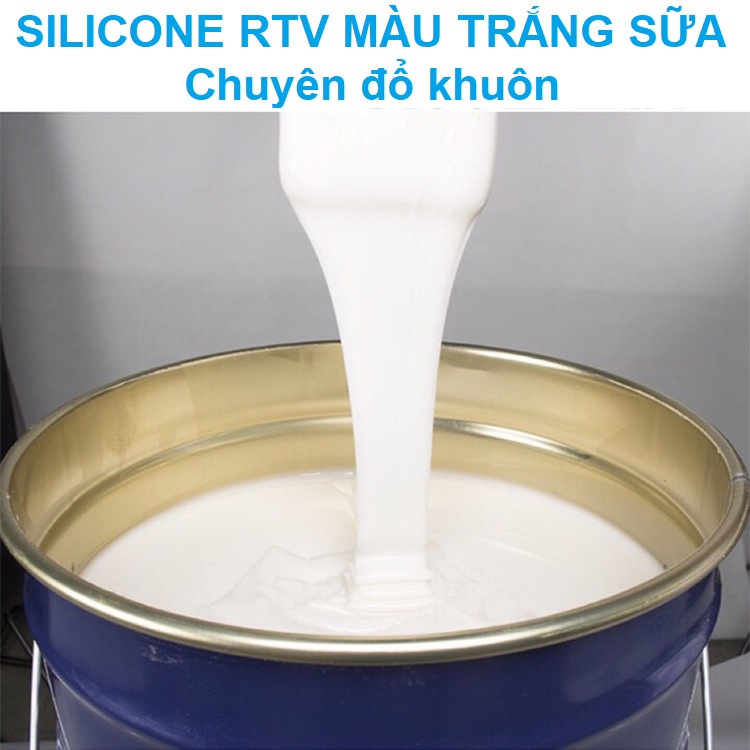 Keo silicon lỏng đổ làm khuôn trắng sữa 1 lít