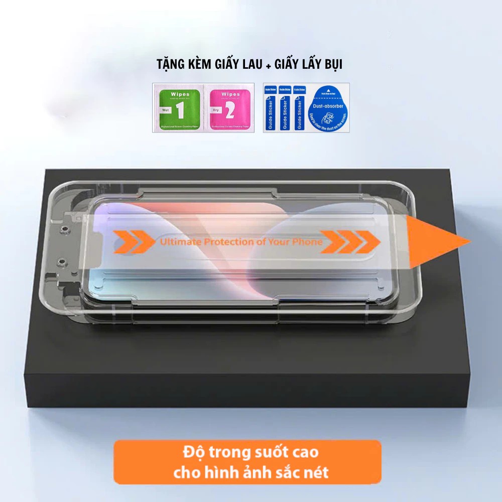 Kính Cường Lực iphone Tự Dán