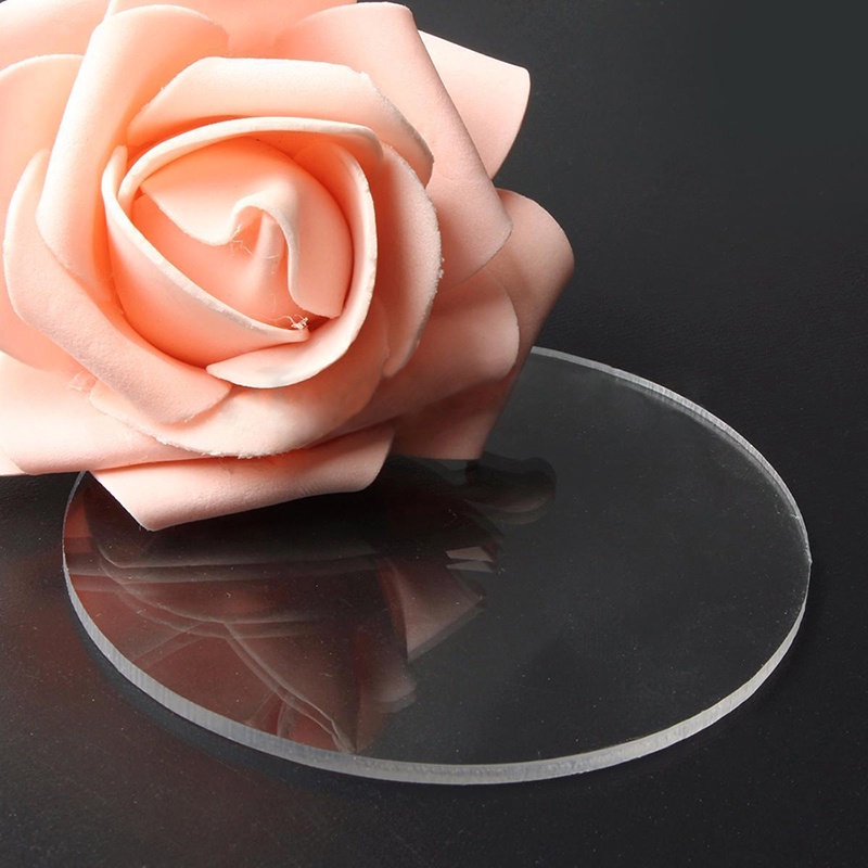 Tấm nhựa meka Acrylic Tròn Trong Suốt Dày 3mm đường kính 100mm