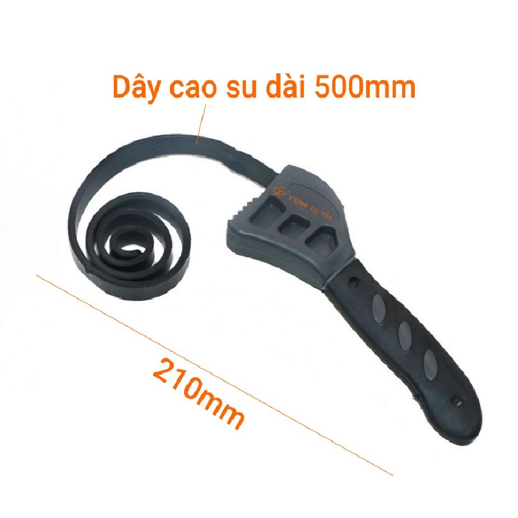 Mỏ lết nhựa dây đai cau su chắc chắn dài 50cm