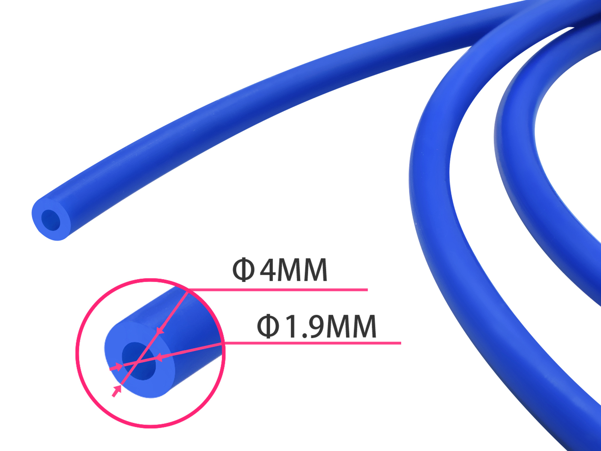 Ống dẫn dây nhựa máy in 3D fi 2mm 1m