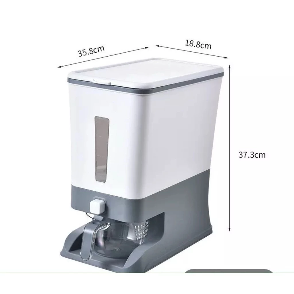 Thùng đựng gạo  12kg thông minh-AMIZIN