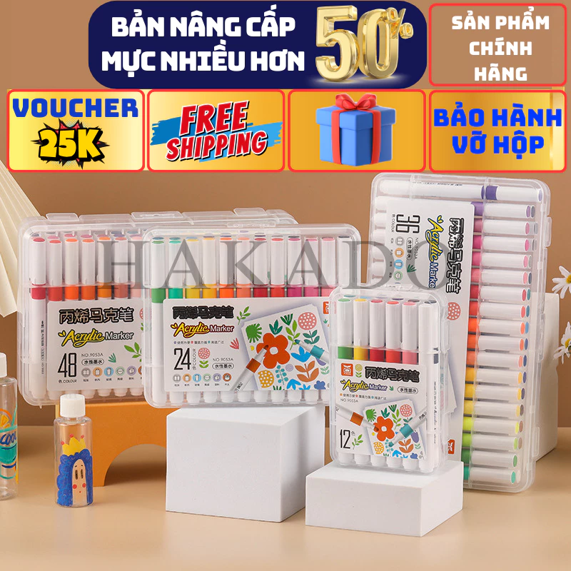 Bút Màu Acrylic Marker Vẽ Trên Mọi Chất Liệu