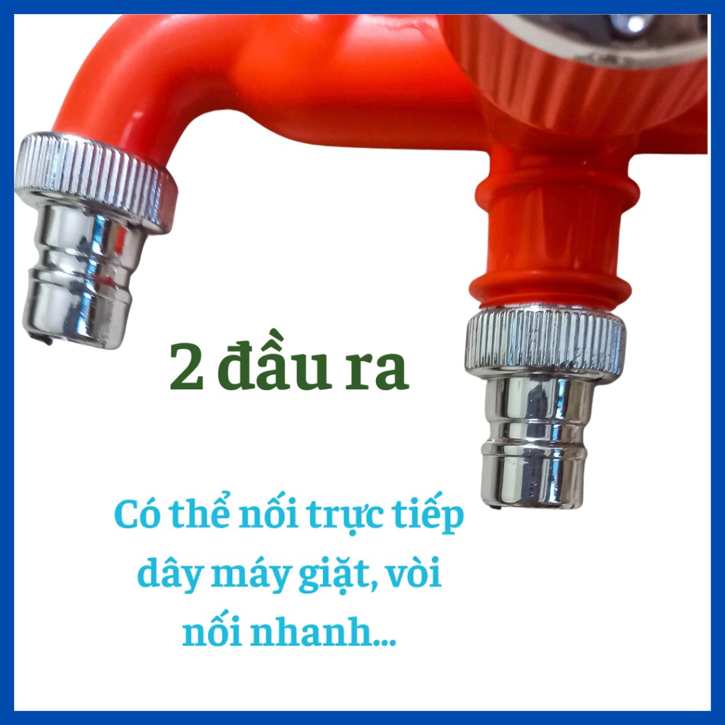 Vòi 2 đường nước ra độc lập