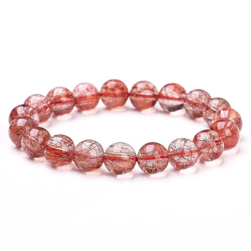 Vòng tay th anh tóc đỏ dày tóc 9mm