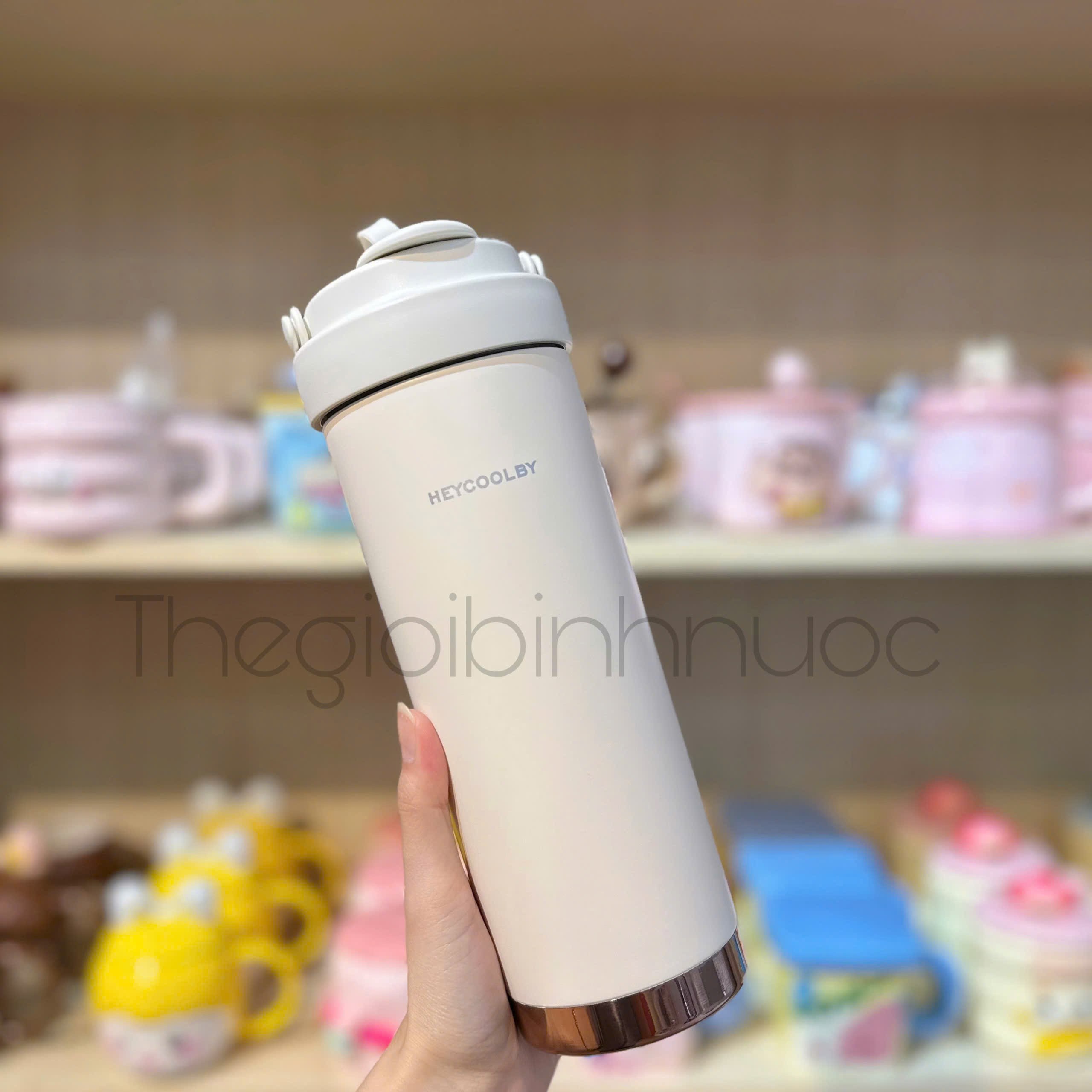 Ly Giữ Nhiệt Tráng Sứ Inox 316 Cao Cấp 750ML Tặng Kèm Ống Hút Thuỷ Tinh