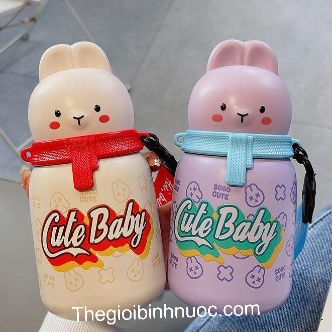 Bình Giữ Nhiệt Thỏ Baby Cute 350ML