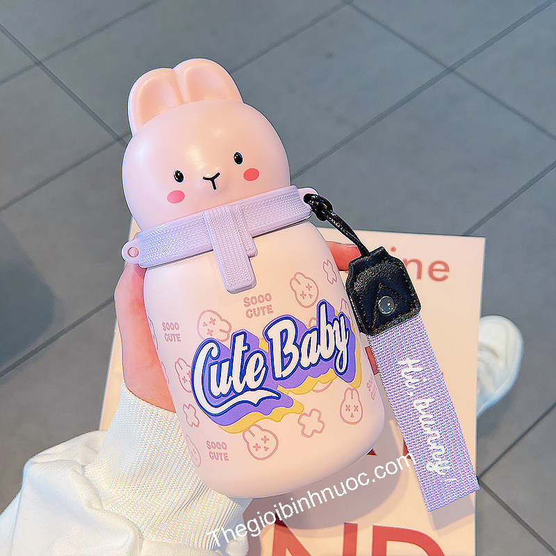 Bình Giữ Nhiệt Thỏ Baby Cute 350ML