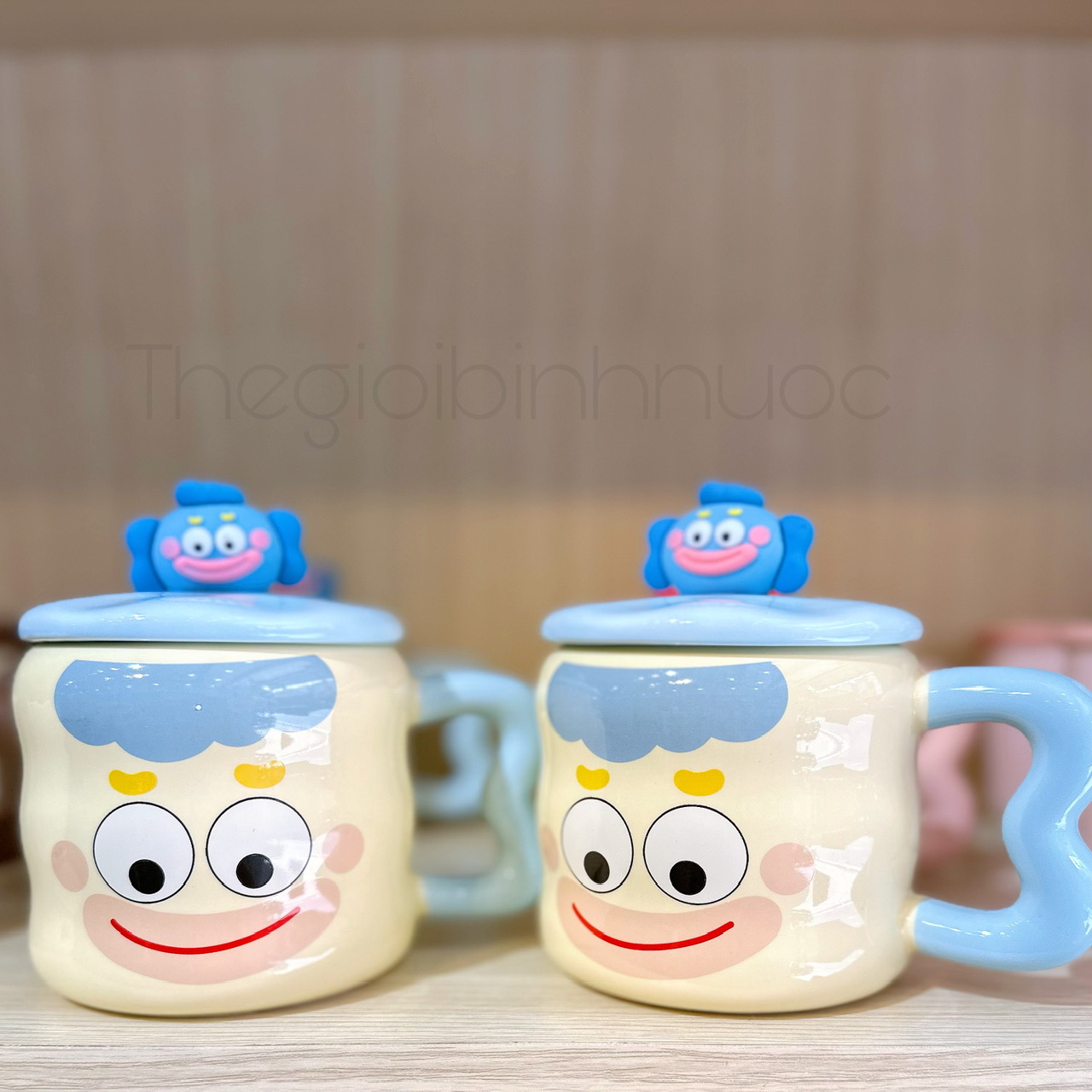 Ly Sứ Loopy Đáng Yêu 380ML Kèm Muỗng