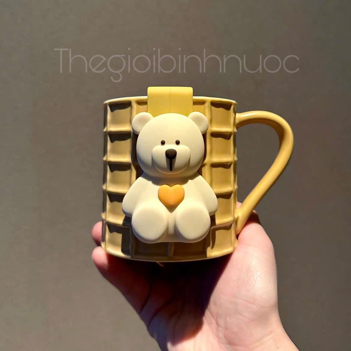 Ly Sứ Starbucks Waffle Biscuit Bear 355ML