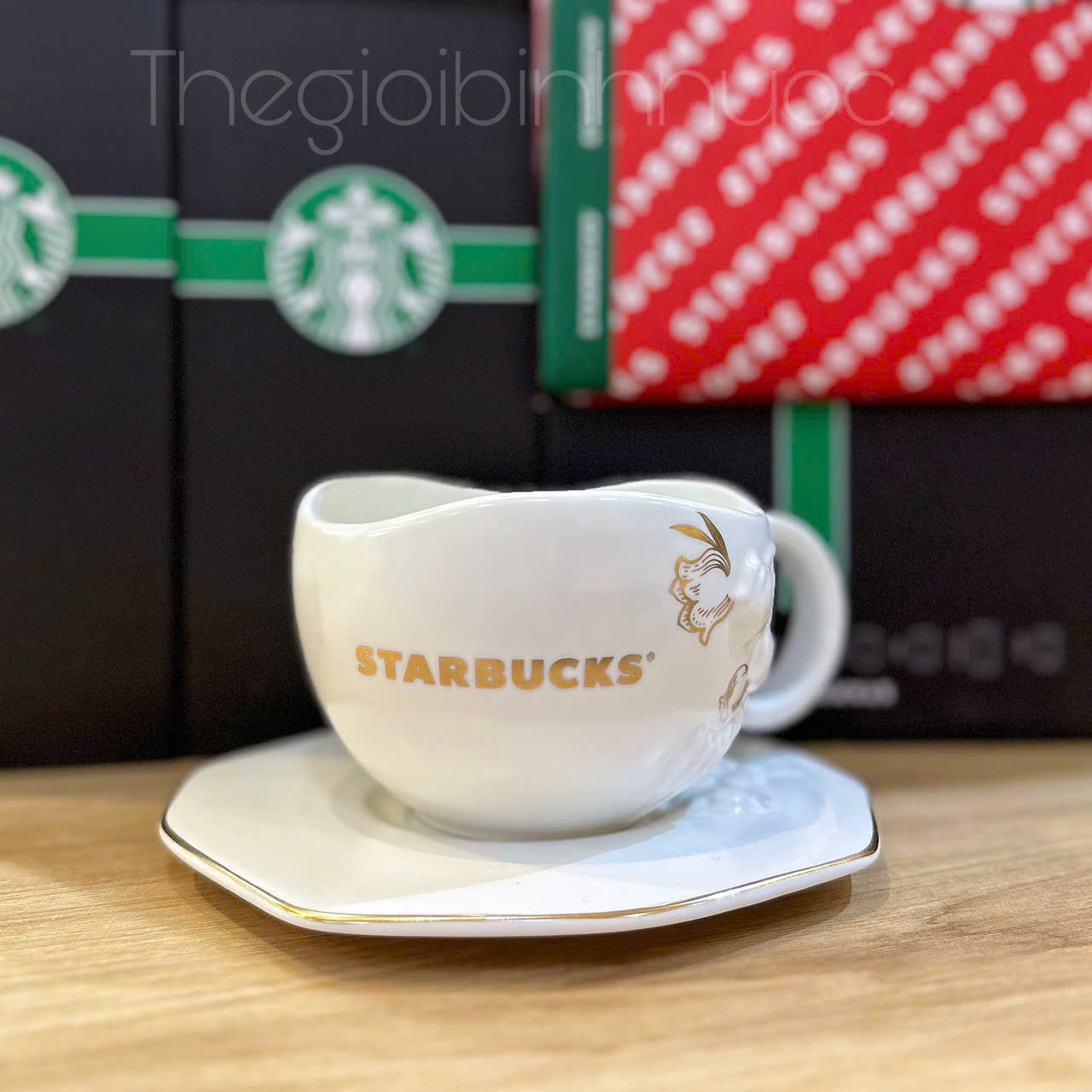 Ly Sứ Starbucs Lilly of valley 355ML