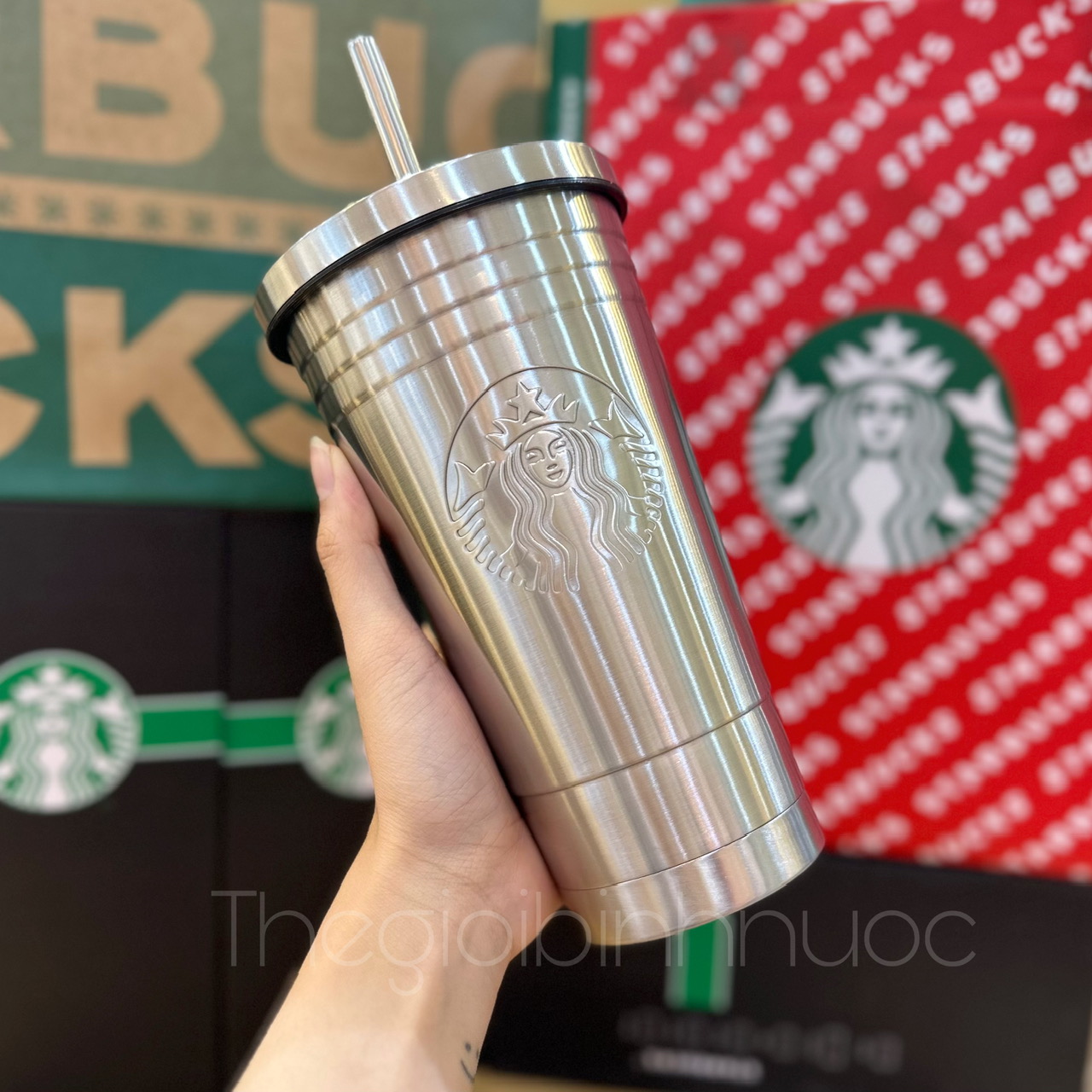 Ly Cold Cup 2 Lớp Starbucks 