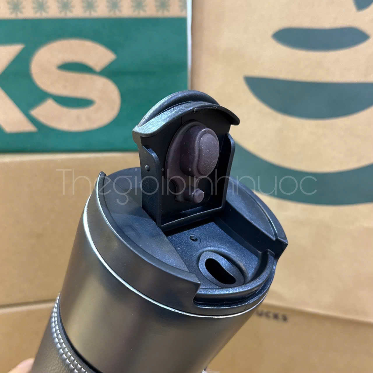 Bình Giữ Nhiệt Starbucks Korea 2020 Leather Thermos Cup