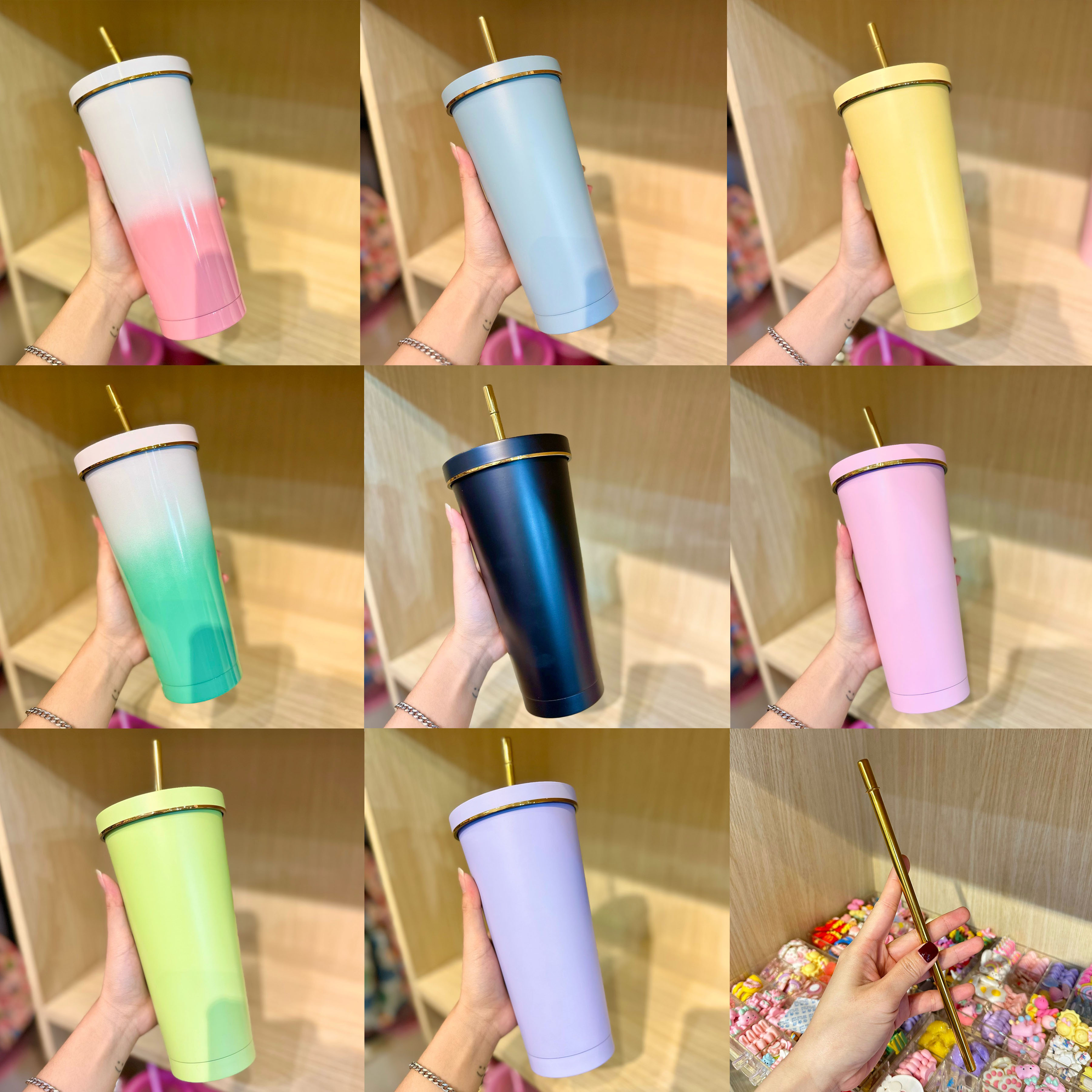 Ly Giữ Nhiệt Tone Pastel Xinh Xắn 750ML B533 – Thế Giới Bình Nước