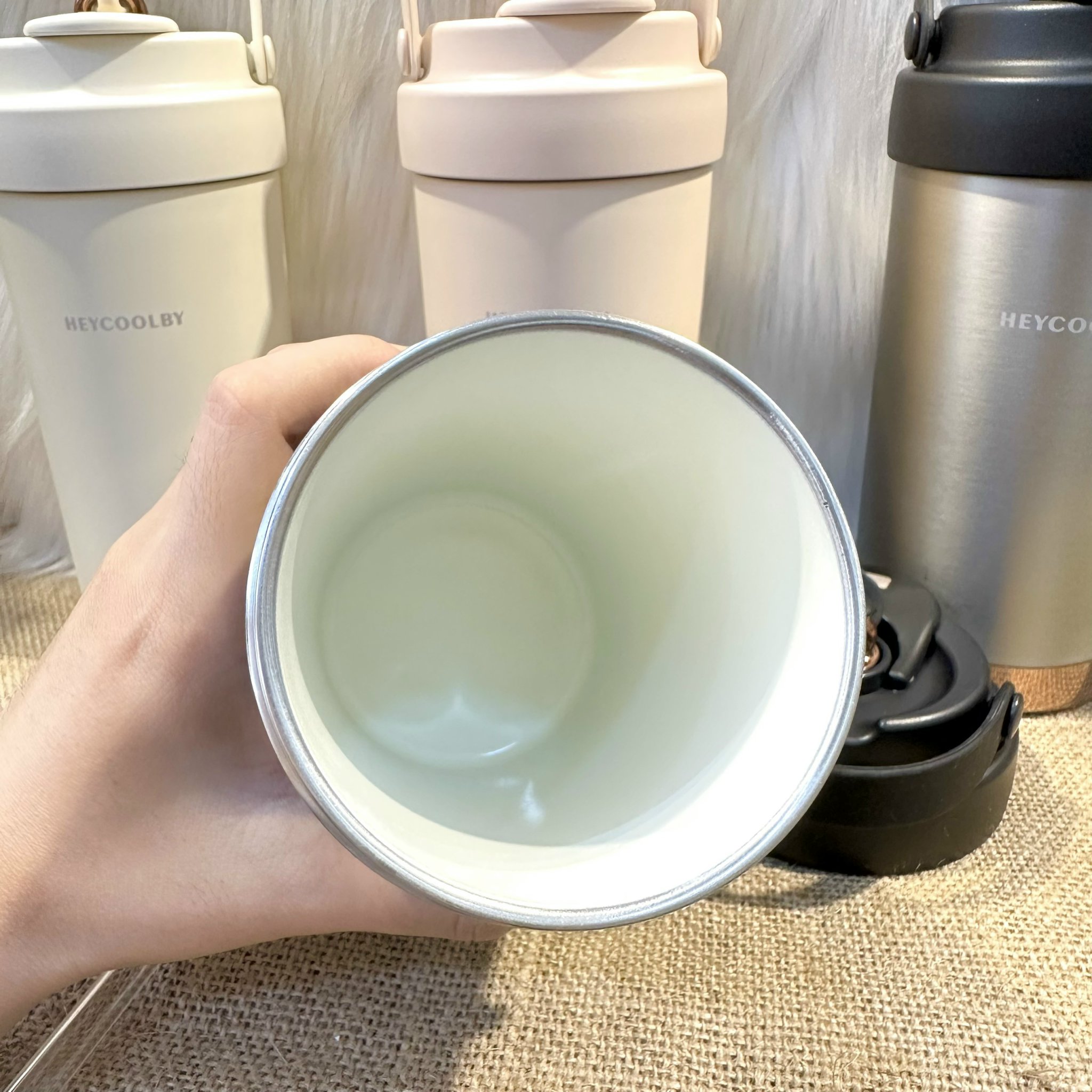 Ly Giữ Nhiệt Tráng Sứ Inox 316 Cao Cấp 500ML Tặng Kèm Ống Hút Thuỷ Tinh ...