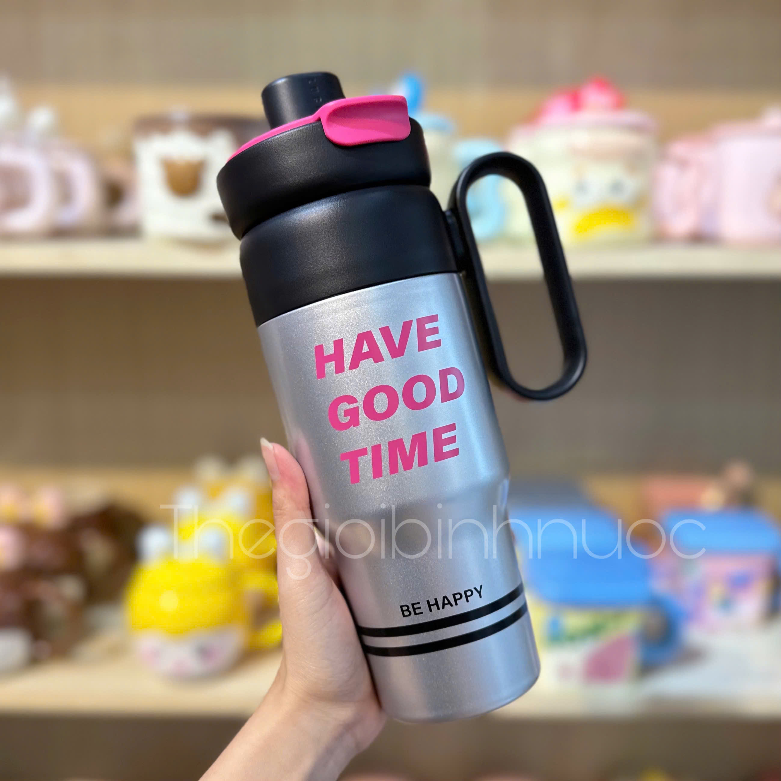 Ly Giữ Nhiệt Kèm Quai Cầm Inox 316 570ML