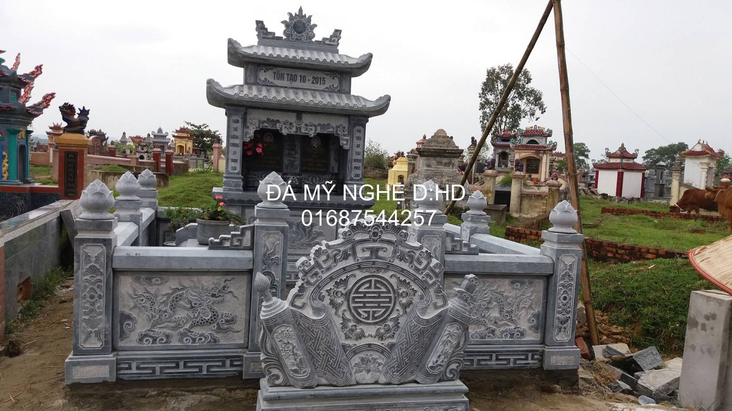 Lắp dặt khu lăng mộ đá tại Đức Thọ - Hà Tĩnh ,khu lăng mộ đẹp hoàn toàn từ đá tự nhiên Lắp dặt khu lăng mộ đá tại Đức Thọ - Hà Tĩnh ,khu lăng mộ đẹp hoàn toàn từ đá tự nhiên