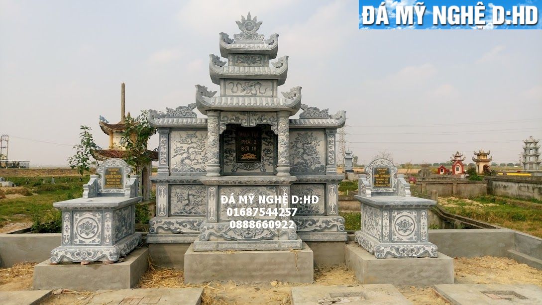 Xây dựng lăng mộ đá 2017 - Khu lăng mộ họ Doãn tại Hưng Yên