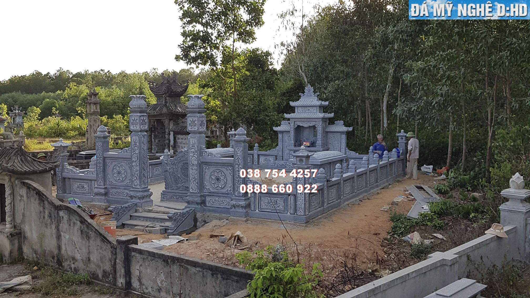 Lăng mộ đá đẹp - Thi công lăng mộ đá đẹp tại Quảng Trị