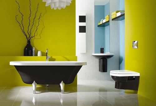 Phối hợp màu sắc các thiết bị phòng tắm theo phong thủy mang lại hiệu ứng tích cực